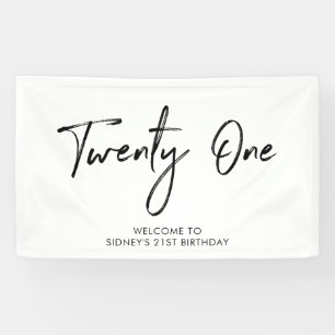 Bannière de bienvenue pour une fête d'anniversaire