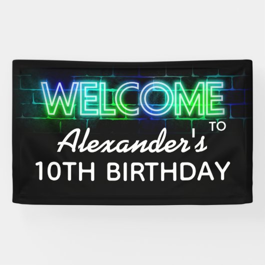 Bannière de bienvenue sur le thème de Neon (Horizontal)