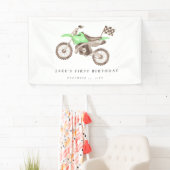 Bannière de bike vert clair adorable (En situation)