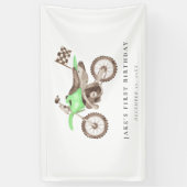 Bannière de bike vert clair adorable (Vertical)