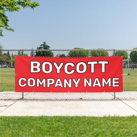 Bannière de boycott personnalisé (Insitu)