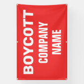 Bannière de boycott personnalisé (Verticale)