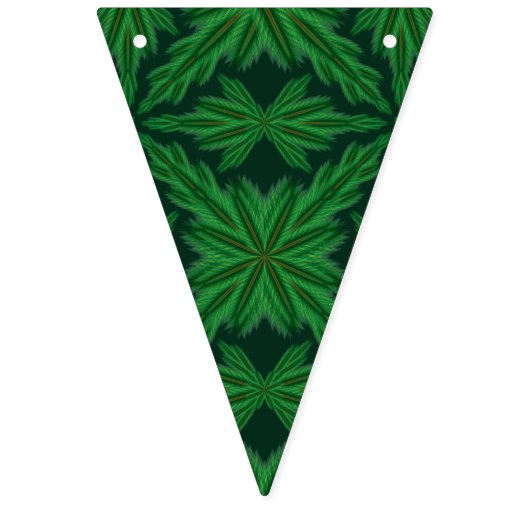 Bannière de Bunage Triangle Pine Mandalas (Premier drapeau)