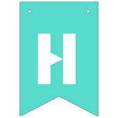 Bannière de bunker pour anniversaire de fille Unic (Deuxième drapeau)