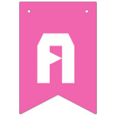 Bannière de bunker pour anniversaire de fille Unic (Troisième drapeau)