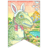 BANNIÈRE DE BUNNY BUNNY BUNNY T-REX DE TYRANNOSAUR (Premier drapeau)
