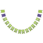 Bannière de Bunting de Pâques ultra violet et vert (Tout)