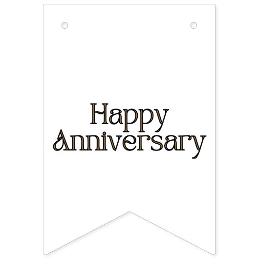 Bannière de Bunting Joyeux Anniversaire (Deuxième drapeau)