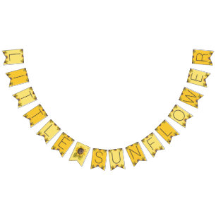 Bannière de Bunting Little Sunflower Party