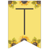 Bannière de Bunting Little Sunflower Party (Troisième drapeau)