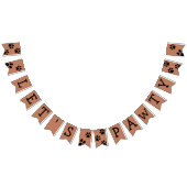 Bannière de Bunting Pawty - Brown avec pattes noir (Tout)