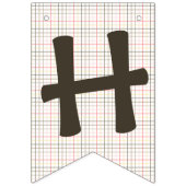 Bannière de Bunting - Saumon Chinook sur Plaid (Deuxième drapeau)