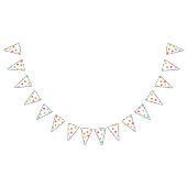 Bannière de Bunting Triangle Party Dots Confetti (Tout)