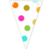 Bannière de Bunting Triangle Party Dots Confetti (Deuxième drapeau)