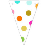 Bannière de Bunting Triangle Party Dots Confetti (Premier drapeau)