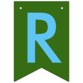 Bannière de Bunting Vert Reindeer Père Noël de Noë (Troisième drapeau)