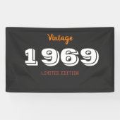 Bannière de cadeau édition limitée vintage 1969 – (Horizontal)