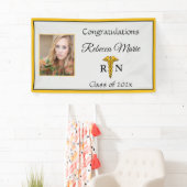 Bannière de caducée de fin d'études d'infirmière d (En situation)