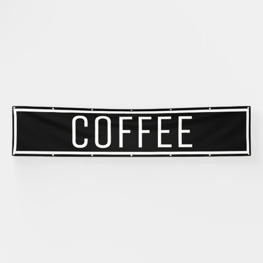 Bannière de café noir (Horizontal)
