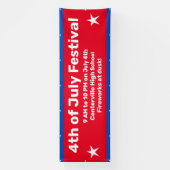 Bannière de célébration 4 juillet personnalisée (Verticale)