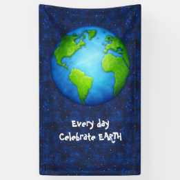 Bannière de célébration de jour de la terre