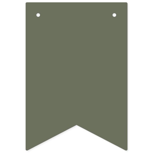 Bannière de chasseur vert mousse - Personnalisable (Deuxième drapeau)