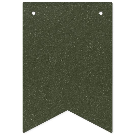 Bannière de chasseur vert mousse - Personnalisable (Troisième drapeau)