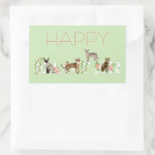 Bannière de chat de Pâques joyeux Sticker de Pâque (Sac)