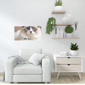 Bannière de chat mignon personnalisable