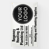 Bannière de Chauffage et de Plomberie pour Inclure (Verticale)