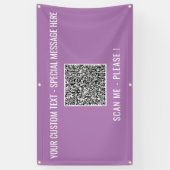 Bannière de code QR personnalisée Texte et couleur (Vertical)