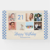 Bannière de collage de photos pour une fête d'anni (Horizontal)