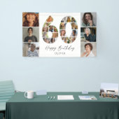Bannière de collage photo d'anniversaire 60 ans mo (Salon professionnel)