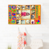 Bannière de collage photo d'anniversaire personnal (En situation)