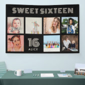 Bannière de collage photo personnalisée pour une f (Salon professionnel)