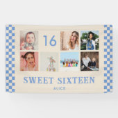 Bannière de collage photo pour une fête d'annivers (Horizontal)