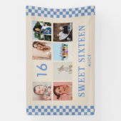 Bannière de collage photo pour une fête d'annivers (Verticale)