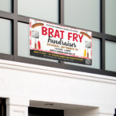 Bannière de collecte de fonds de la Fry Brat avec  (Bâtiment extérieur)
