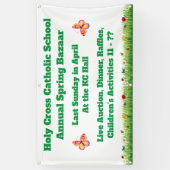 Bannière de collecteur de fonds d'école d'église (Vertical)