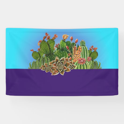 Bannière de conception Cactus (Horizontal)