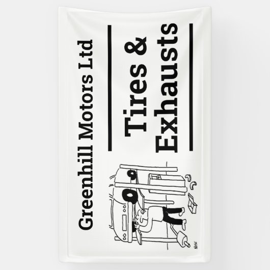 Bannière de conception de la conception de l'entre (Vertical)