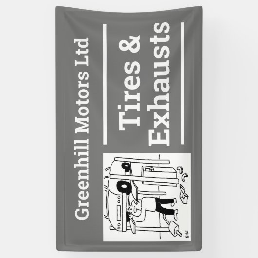 Bannière de conception de la conception de l'entre (Vertical)