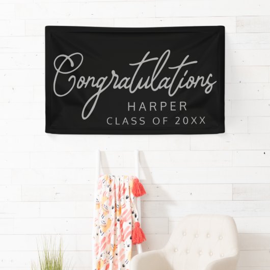 Bannière de conception de script de FÉLICITATIONS (En situation)