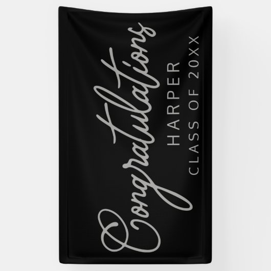 Bannière de conception de script de FÉLICITATIONS (Vertical)