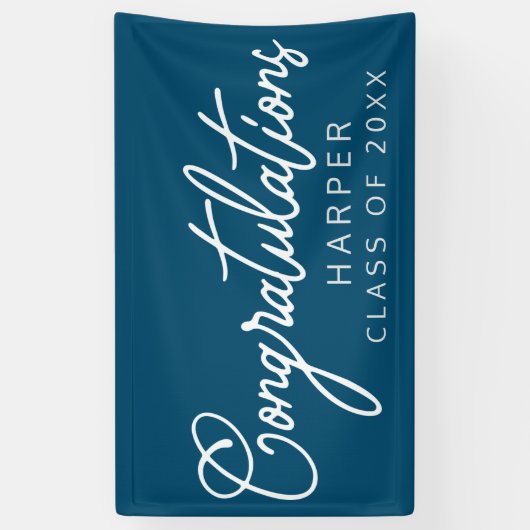 Bannière de conception de script de FÉLICITATIONS (Vertical)