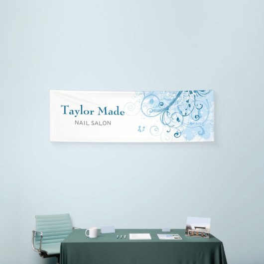 Bannière de conception florale (Salon professionnel)