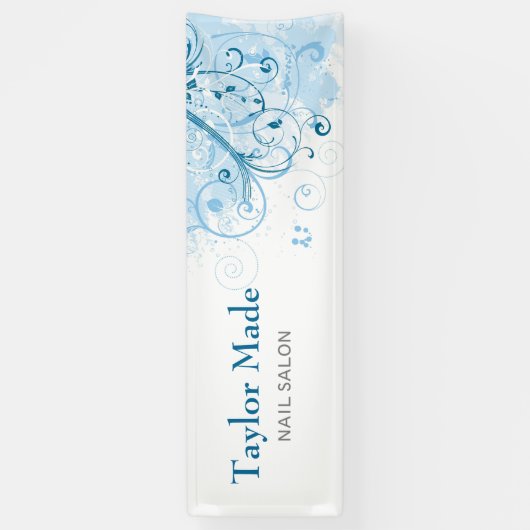 Bannière de conception florale (Vertical)