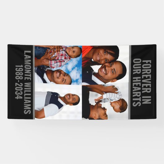 Bannière de couverture de gravier funéraire person (Horizontal)