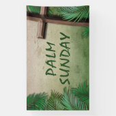 Bannière de culte du dimanche des Rameaux avec cro (Verticale)