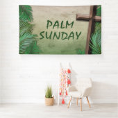 Bannière de culte du dimanche des Rameaux avec cro (Insitu)